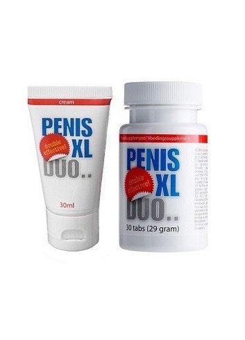 Zestaw Do Powiększania  Penisa Tabletki Plus Krem Penis XL Duo