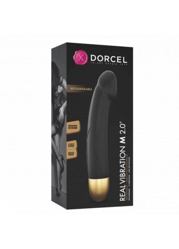 REAL VIBRATION M  BLACK & GOLD  2.0 - RECHARGEABLE