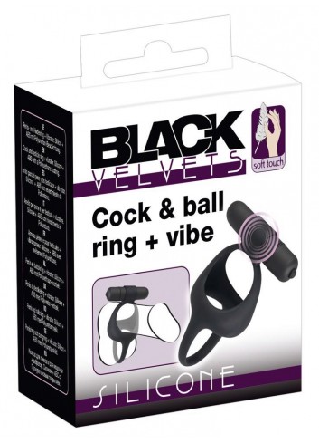 Black Velvets Cock & Ball Ring