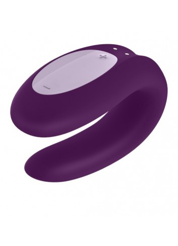 Wibrator dla par sterowany aplikacją na telefon double joy fioletowy
