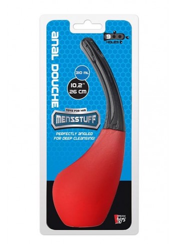 MENZSTUFF 9 HOLE ANAL DOUCHE RED/BLACK