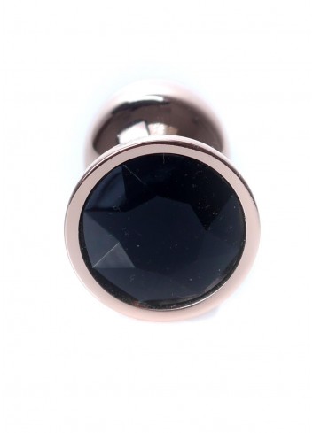 plug analny z czarnym kryształkiem