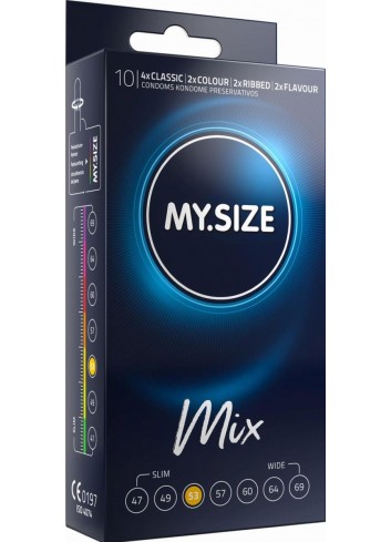 MY.SIZE Mix 53 mm Condoms- 10 pieces