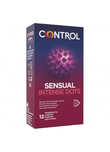 Prezerwatywy-Control Sensual Intense Dots 12""s