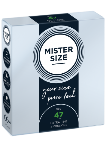 Prezerwatywy na wymiar Mister size 47 dla obwodu 9,5 - 10 cm
