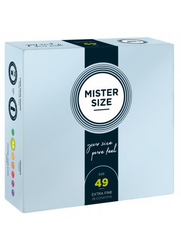 Prezerwatywy na wymiar Mister size 49 dla obwodu 10 - 11 cm