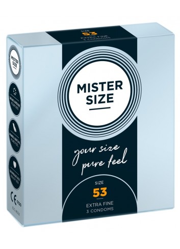 Prezerwatywy na wymiar Mister size 53 dla obwodu 11 - 11,5 cm