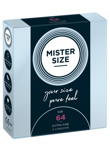 Prezerwatywy na wymiar Mister size 64 dla obwodu 13 - 14 cm