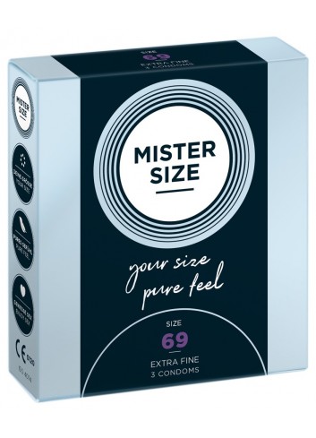 Prezerwatywy na wymiar Mister size 69 dla obwodu 14 - 15 cm